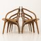 Italian Dining Chairs by Mario Marenco & Antonella Scarpitta for Mobil Girgi, 1980s, Set of 6, Image 4
