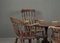 Victorian Table with Chairs, 1890s, Set of 5 69