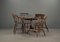 Victorian Table with Chairs, 1890s, Set of 5 12