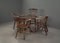 Victorian Table with Chairs, 1890s, Set of 5 10