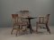Victorian Table with Chairs, 1890s, Set of 5 5
