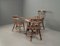 Victorian Table with Chairs, 1890s, Set of 5 1