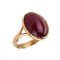 Goldener Ring mit Rubin. 2