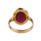 Goldener Ring mit Rubin. 6