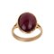 Goldener Ring mit Rubin. 1