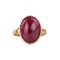 Goldener Ring mit Rubin. 3