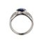 Gold 18k Ring with Sapphire and Diamonds., 2000s, Image 5