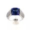 18k White Gold Ring with Diamonds and Tanzanite., 2000s, Image 2