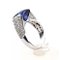 18k White Gold Ring with Diamonds and Tanzanite., 2000s, Image 4