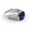 18k White Gold Ring with Diamonds and Tanzanite., 2000s, Image 6