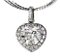 Gold 18k Pendant Heart with a Superb Central Diamond of 3.02 Carats. Vicenza. Italy., 2000s, Image 1