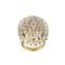 18 Karat Gelbgold Ring mit Diamanten, 2000er 1
