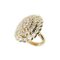 18 Karat Gelbgold Ring mit Diamanten, 2000er 2