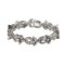 Weißgoldenes Armband mit Diamond Flower Links., 2000er 2
