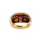 Goldring mit Rubin und Diamanten., 2000er 5