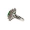 Platinum Ring with Emerald and Diamonds., 2000s, Image 7