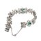 Ladies Bracelet in Platinum with Emeralds and Diamonds, 20th Century 4