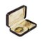 An Gold Pendant on a Chain with Our Lady on Stained Glass Enamel, in an Antique Case., Image 7