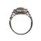 Platinum Ring with Diamonds and Sapphires., 2000s 5
