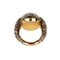 Cocktail Gold Ring 18k, Pomellato Tango Smoky Quartz Diamond., 2000s 6