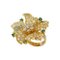 Gold 18k Ring with Seventy-Seven Diamonds and Five Emeralds., 2000s, Image 1