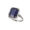 18k Gold Ring with Diamonds and Natural Sapphire 7.76 Carats., 2000s, Image 1