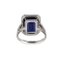 18k Gold Ring with Diamonds and Natural Sapphire 7.76 Carats., 2000s, Image 6