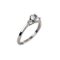 White Metal Ring with White Swarovski Stones., Image 2