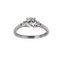 White Metal Ring with White Swarovski Stones., Image 1