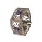 Silbernes Armband mit Amethysten im Cabochonschliff. 1