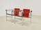 Poltrone Lc1 di Le Corbusier per Cassina, anni '80, set di 2, Immagine 3