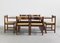 Torbecchia Esszimmer Set aus Holz & Stroh von Giovanni Michelucci für Poltronova, 1960er, 7 . Set 1