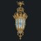Large 20th Century French Gilt Bronze & Crystal Lanterns, 1890s, Set of 2 6