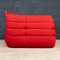Rotes Togo Ecksofa, 21. Jh. von Michel Ducaroy für Ligne Roset France 21