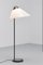 Graubraune Vintage Opala Stehlampe von Hans J. Wegner für Louis Poulsen 1