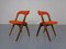 Set of Teak & Hallingdal 65 Sonja Chairs by Johannes Andersen for Vamo Mobelfabrik, Denmark, 1960s 1