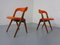 Set of Teak & Hallingdal 65 Sonja Chairs by Johannes Andersen for Vamo Mobelfabrik, Denmark, 1960s 4