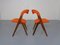 Set of Teak & Hallingdal 65 Sonja Chairs by Johannes Andersen for Vamo Mobelfabrik, Denmark, 1960s 6