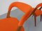 Set of Teak & Hallingdal 65 Sonja Chairs by Johannes Andersen for Vamo Mobelfabrik, Denmark, 1960s 14