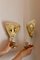 Applique Mid-Century in ottone, Svezia, set di 2, Immagine 9