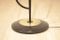 Mid-Century French Double-Stemmed Glass & Brass Floor Lamp from Maison Arlus, Image 2
