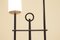 Mid-Century French Double-Stemmed Glass & Brass Floor Lamp from Maison Arlus, Image 3