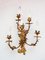 Large Italian Gilt Metal Sconce with 5 Arms, 1920s 1