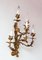 Large Italian Gilt Metal Sconce with 5 Arms, 1920s 5