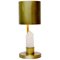 Lampe de Bureau en Laiton & Cristal de Glustin Luminaires 1