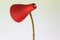 Floor Lamp with Red Shade from Stilnovo, 1950s 2