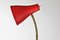 Floor Lamp with Red Shade from Stilnovo, 1950s 3