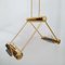 Trapezio Pendant Lamp in Brass by Cattaneo, Italy, 1970s, Image 4