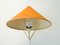 Große Wandlampe mit Original Lampenschirm Rupert Nikoll zugeschrieben, 1950er 7