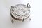 Glass Hamburg State Coat of Arms Coasters in Sterling Silver, 1960s, Set of 7 1